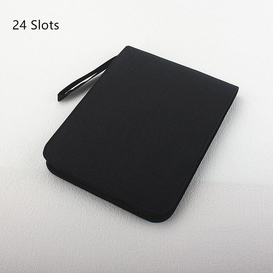 48 Fack Reservoarpennefodral Pennfodral Påse Väska Canvasfodral för 10/24/ Pennor Svart, Blå, Grå