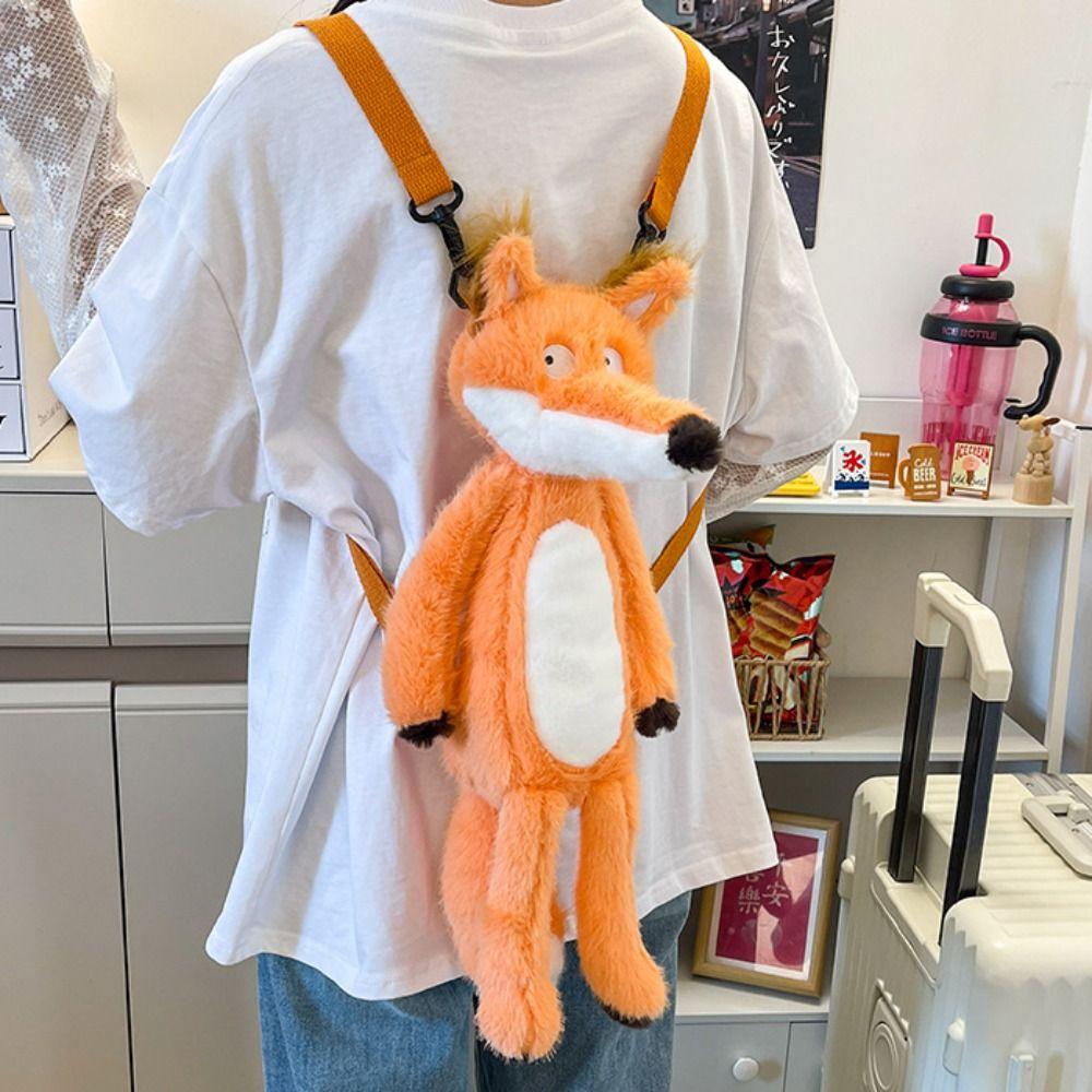 PP Cotton Shoulders Dual Use Knapsack Collection Animal Doll Plush Schoolbag  Kids Playing Supplies