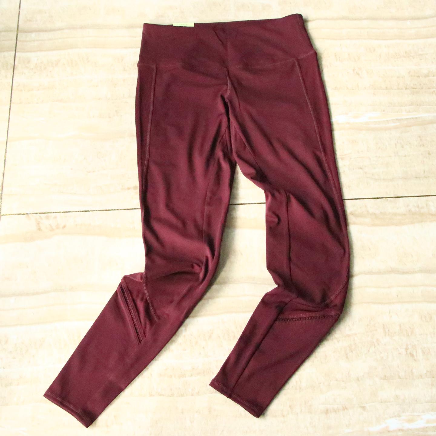 Women s Clearance High-Waisted Stretchy Yoga Pants - Trendy Fitness Running Long Pants XXL вино красного