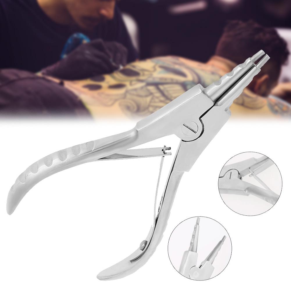 Surgical Steel Body Piercing Kits Ear Nose Lip Navel Tongue Septum Forcep Clamp Pliers Tool