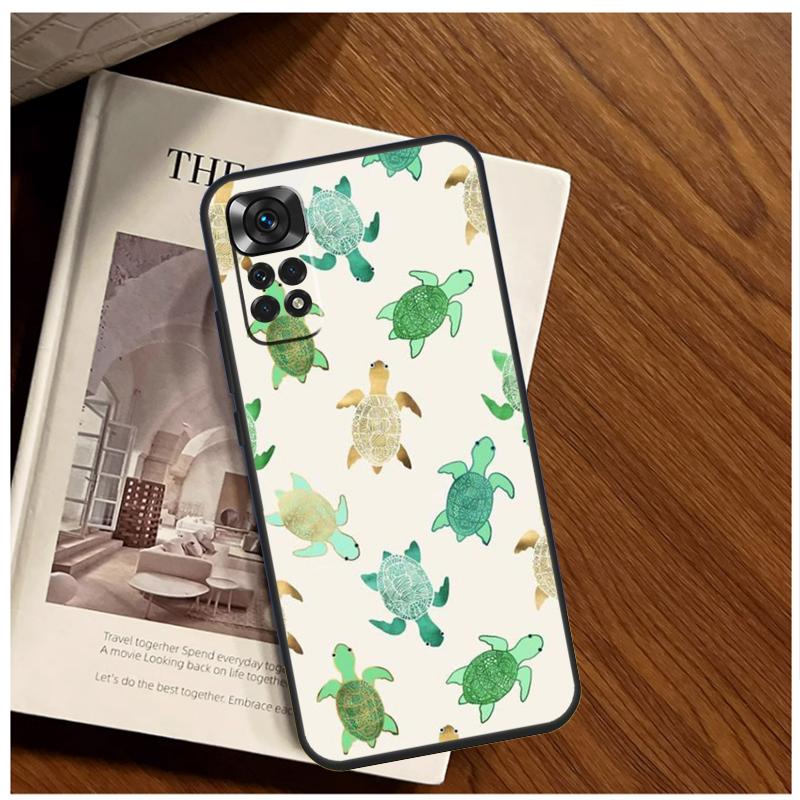 Swimming Freshwater Sea Turtles Case For Xiaomi Redmi Note 12 10 9 11 13 Pro Plus 12S 10S 11S 9S Redmi 13C 10C 9C 12C Cover
