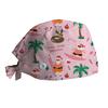 Surgical Cap with Adjustable Printed Christmas Theme Hat, Sweat Wicking Strip, Dust-proof Cloth Bag Head Cap, Doctor's Oral Cap, Nurse's Cap