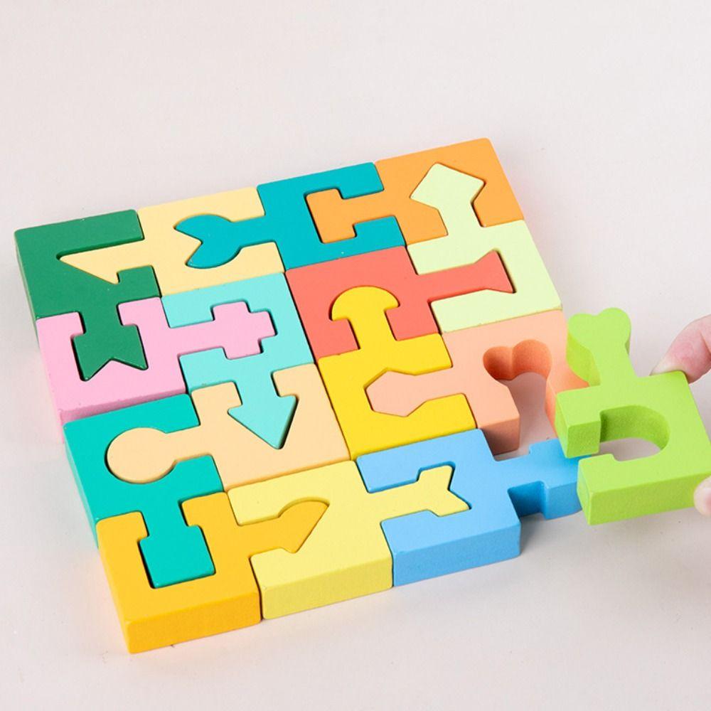 Space Training Three-dimensional Puzzle Boards Wooden Assembled Building Blocks  Gifts