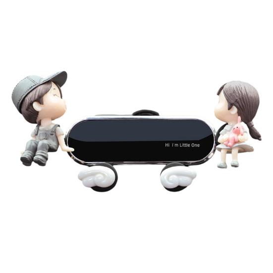 Cute Cartoon Air Vent Phone Holder 360 Degrees Rotatable Car Mount Universal Phone Mount  Easy One-Hand Operation Fun Dashboard