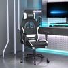 VidaXL Gaming Chair with Footrest Swivel Computer Chair Armchair Ergonomic Office Seat Interior Black and 3143730