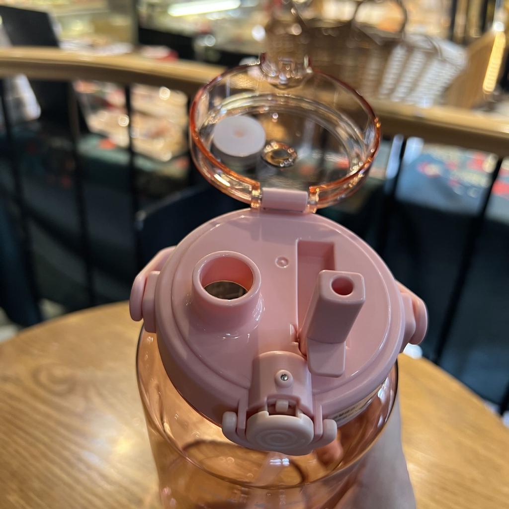 2L Frosted Active Water Bottle Motivational Time Marker Drinking Bottles Spacious Gradient Plastic Water Cup For Outdoor Use