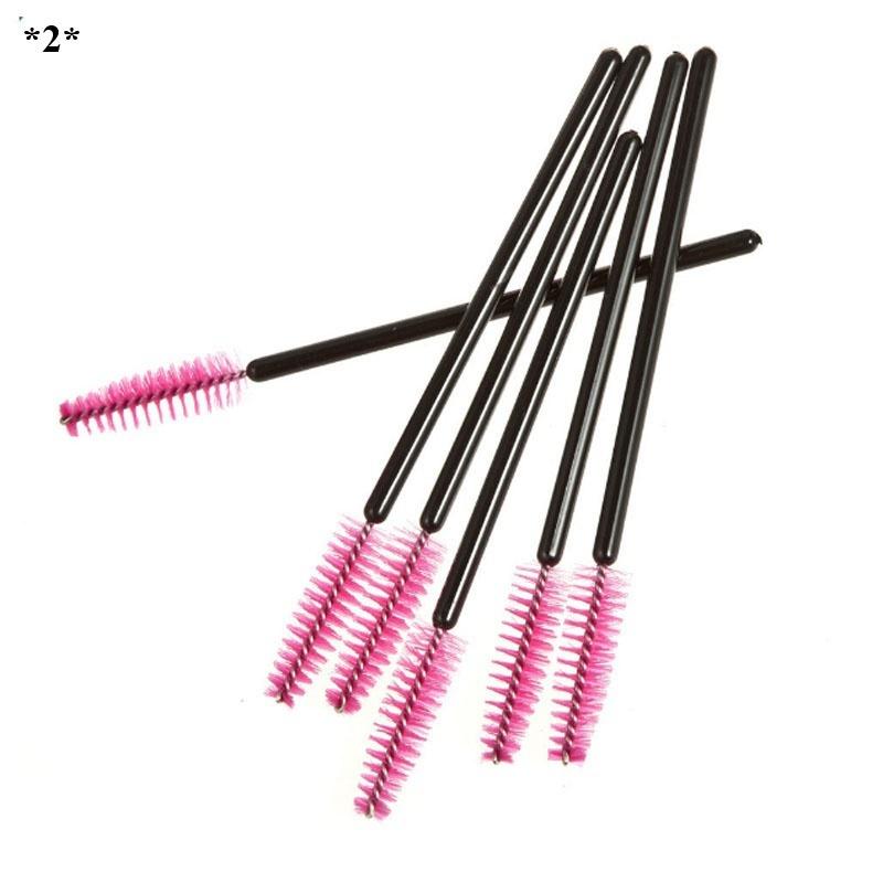 50 Pcs Disposable Eyelash Brush Mascara Wands Applicator Wand Brushes Eyelash Comb Travel Makeup Too