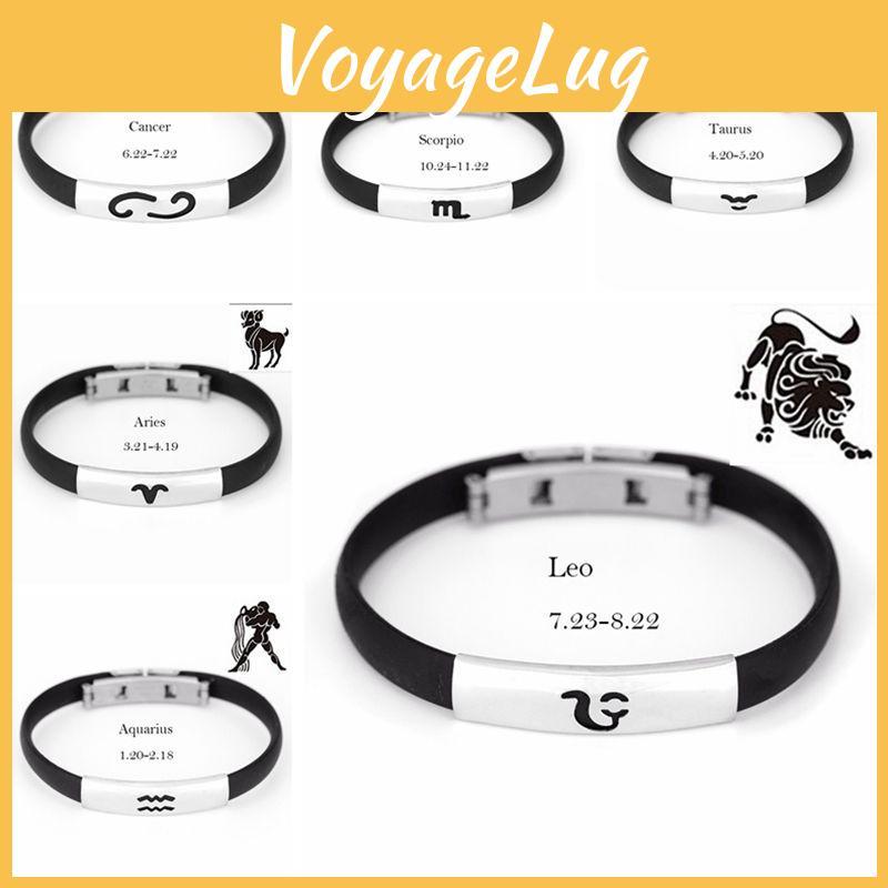 Timeless Constellation Stainless Steel Silicone Bracelets For Men And Women