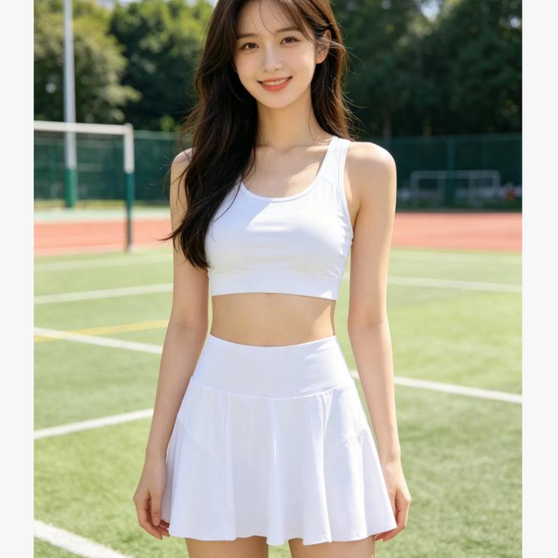 Women's Tennis Skirt with Shorts - Summer Sports Running & Badminton Training DQ702