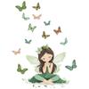 Fairy Butterfly Flower Fairy Bedroom Porch Wall Background Beautifying Wall Sticker