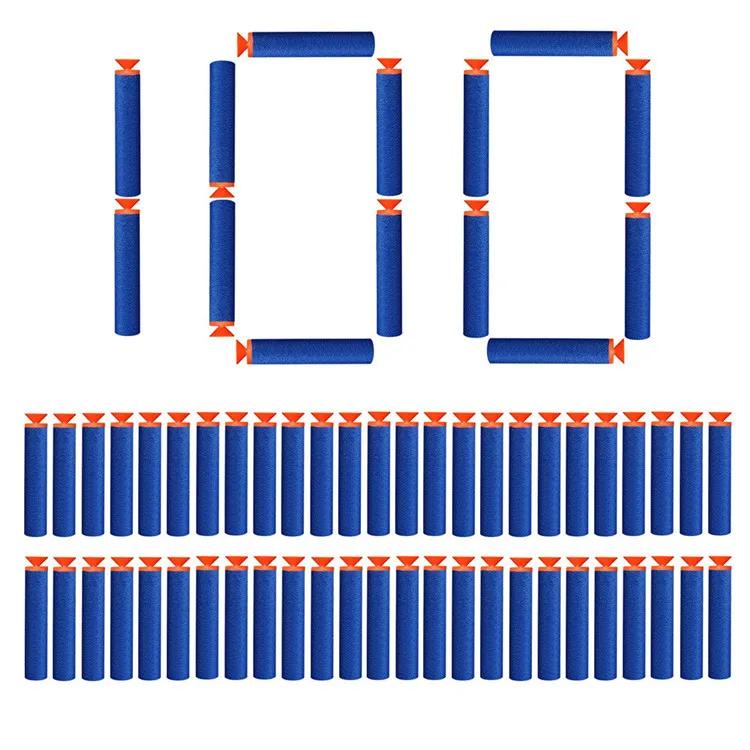 

100 PCS Suction Cup Foam Darts, 7.2cm Nerf Compatible Bullets, Safe Ammo Refill for Blaster Toys, Fun Christmas Gift for Kids