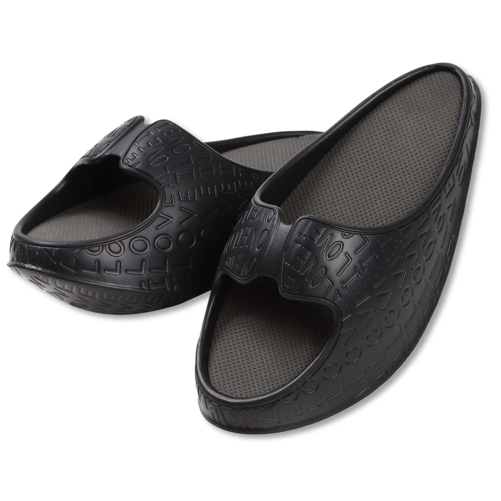 

RACURIA Diet Slippers Put Them On and Core Healthy Posture Sizes S [Just Exercise] Training, Sandals, Improvement, Lightweight, - 23.5cm (Black) чорний