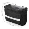 Domen Bicycle Front Handlebar Bag Outdoor Bike Reflective Strap Touchable Phone Pouch Bicycle Riding Bag Bike Front Tube Basket