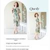 Jianhu Mom's Summer Chiffon Mid-length Dress