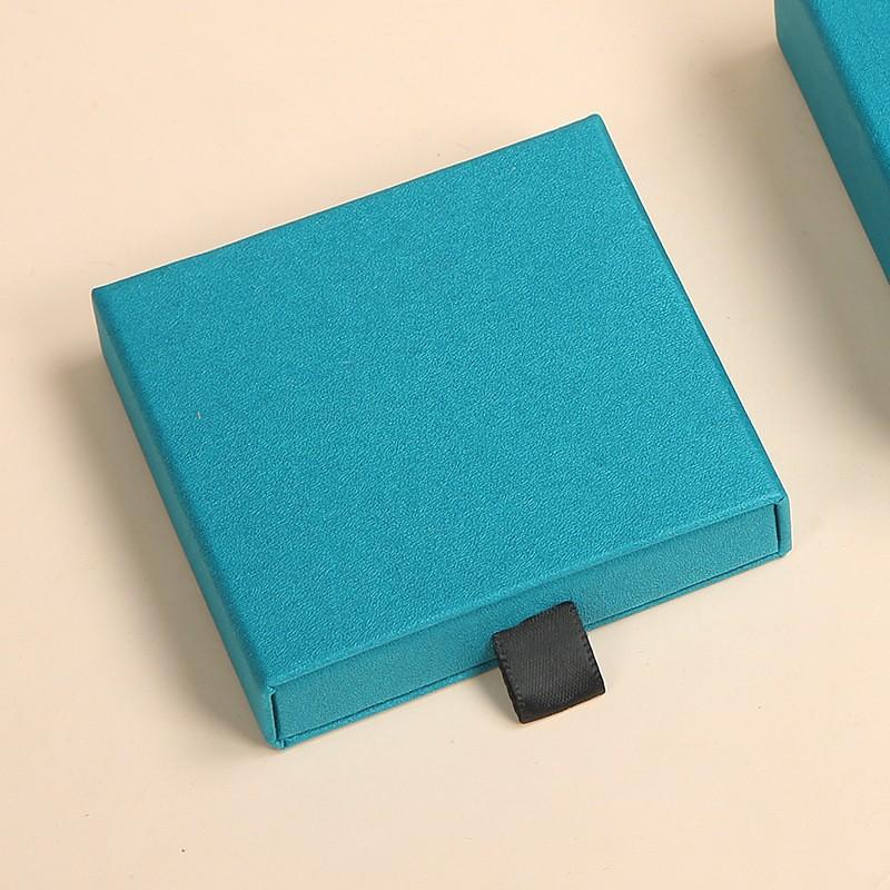Drawer box pink white jewelry packaging box earrings necklace jewelry box ring pull-out paper box