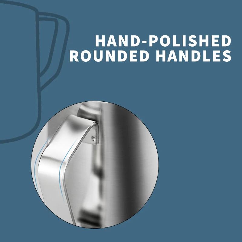 Edelstahl Milchaufschäumkännchen Silber Aufschäumer Kaffee Latte Behälter Metallkännchen Barista Tasse Kaffeezubehör Milchkännchen