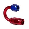 AN6 Racing Oil / Fuel Line Hose End   Male Fitting Adapter Blue Red Color 180 Degree