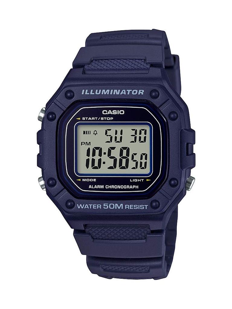 Casio Blue Digital Watch Men's W218H-2A