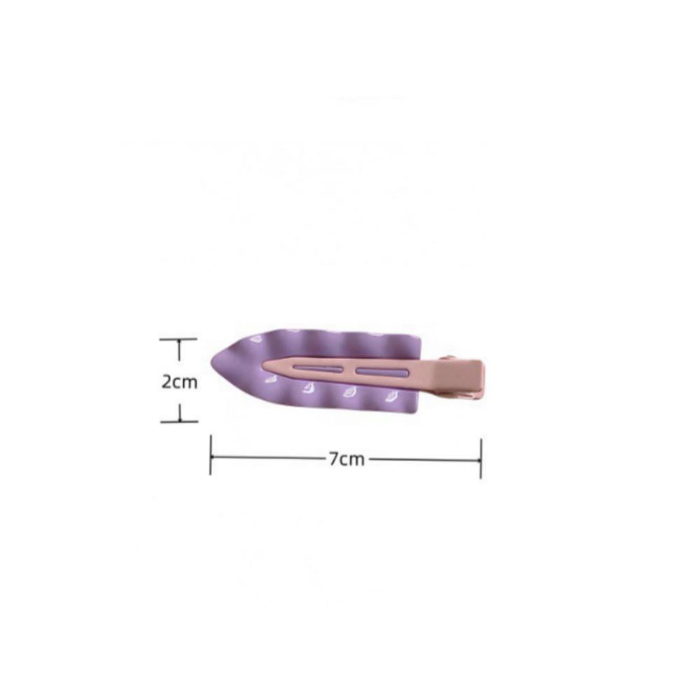 Dopamine Colorful Metal Straight Hairclip Women Side Bangs Seamless Wavy Hair Clip Fashion Hair Accessories Headwear