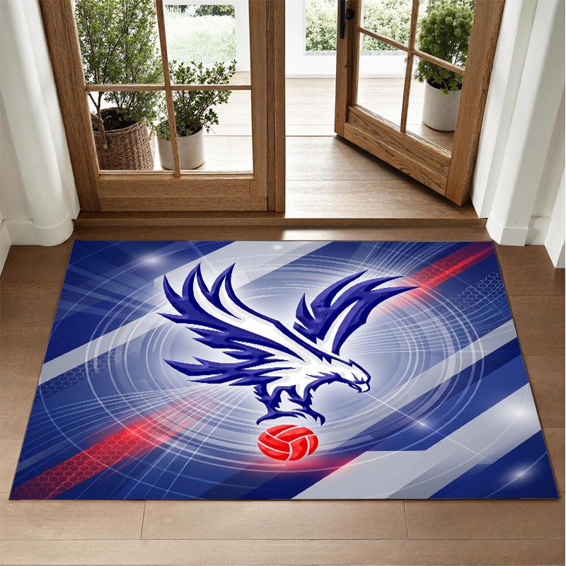 Crystal Palace Design Crystal Velvet Rug Soft Decorative Mat for Bedroom Entrance