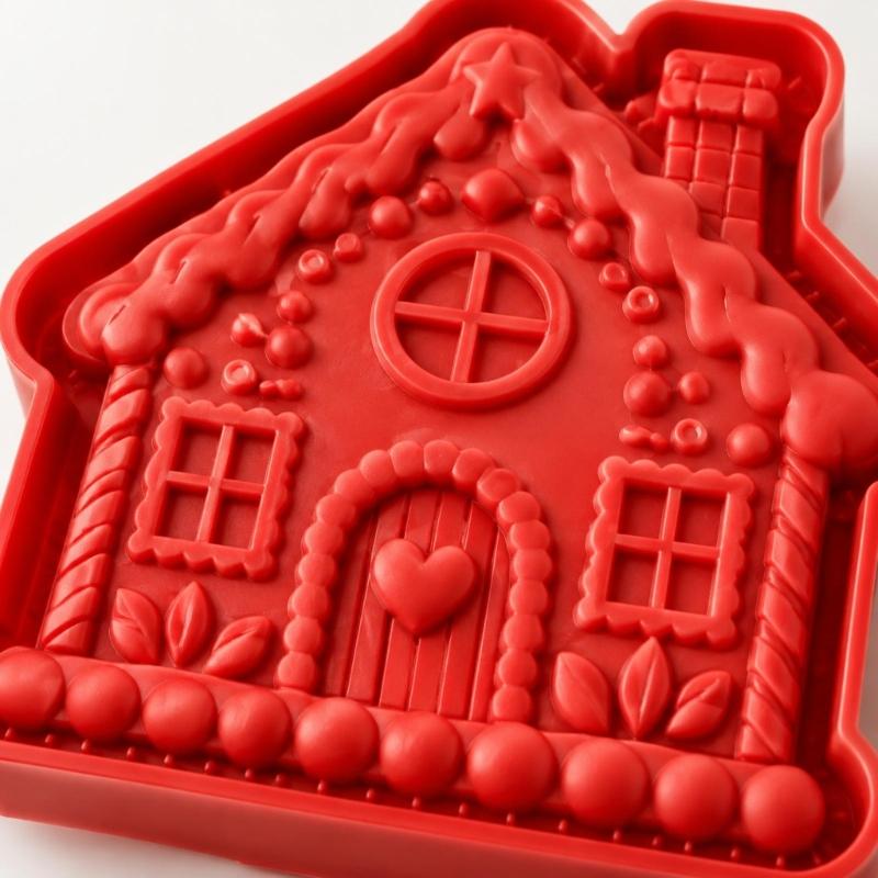 Feiertags-Backformen mit Oberflächenlinien, Neun Weihnachtsfiguren zur Herstellung von gemischten Kuchen und dekorativen Backwaren für saisonale Projekte