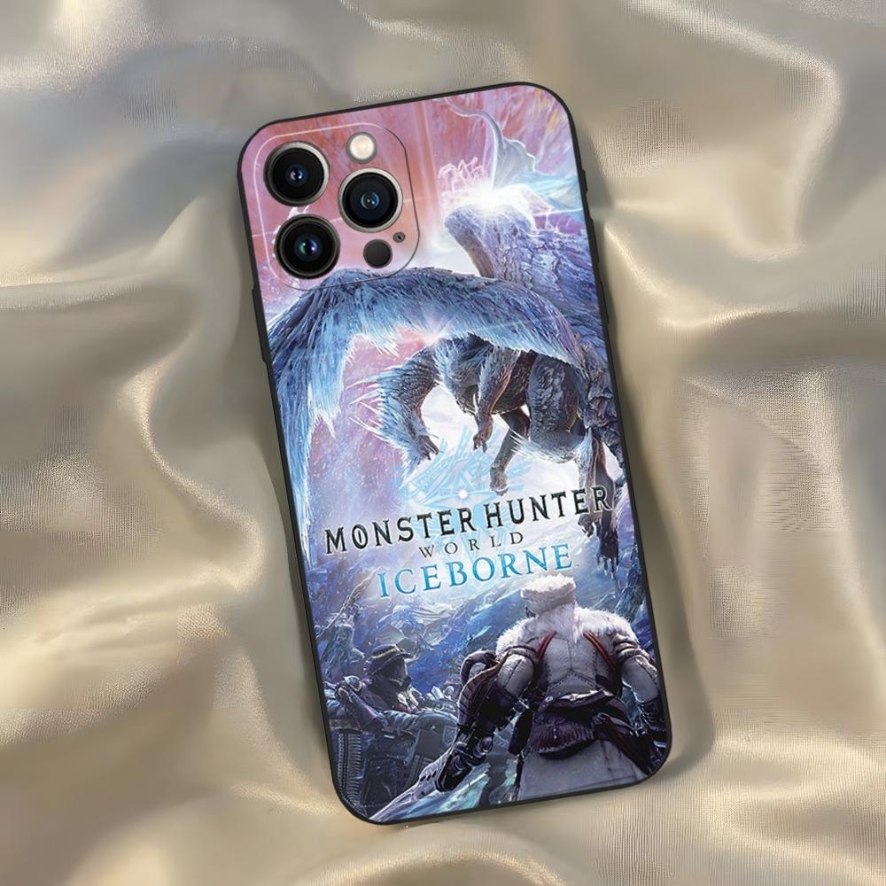 Game Monster Hunter World Phone Case for Iphone 16 15 14 13 12 11 Pro Max Xr X Xs Mini 8 Plus SE 2022 Black Soft Silicone Cover