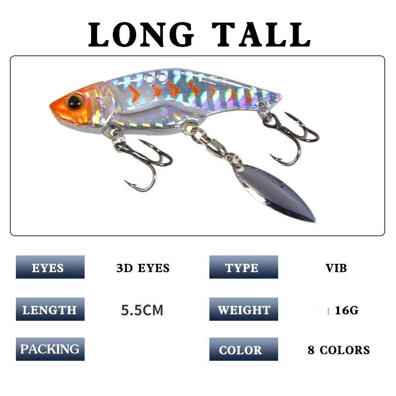 Rotierender Flash-Metallköder, 16 g, Fischköder