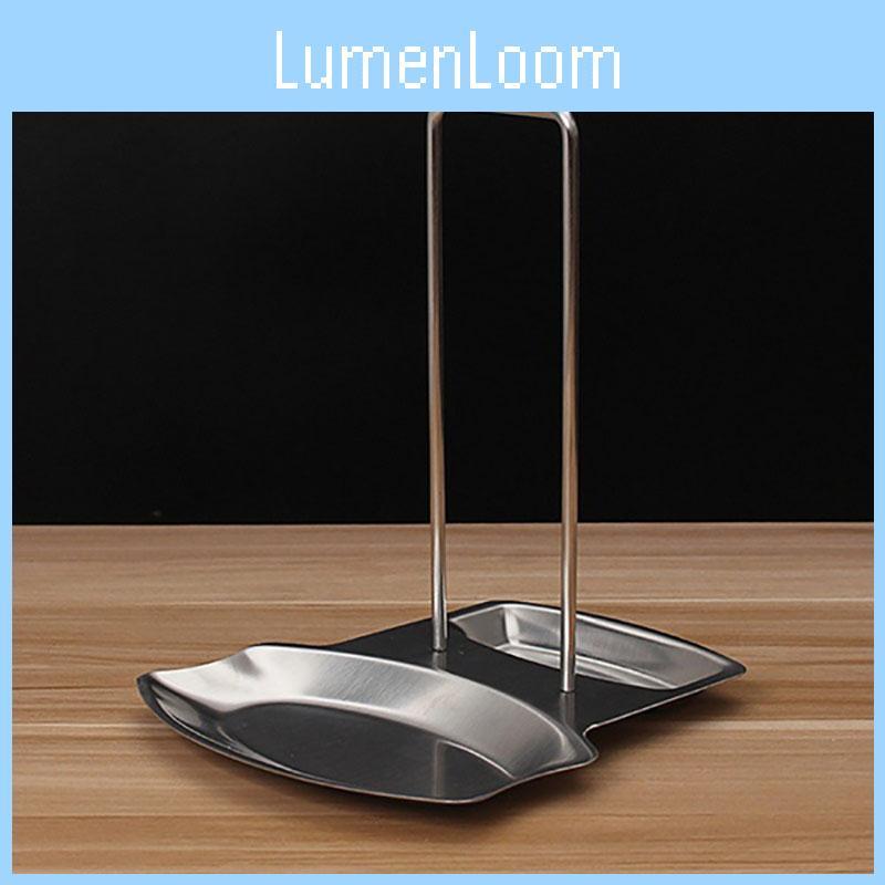 Premium Stainless Steel Pan Pot Cover Lid Rack Stand With Soup Spoon Storage For Organized Kitchens