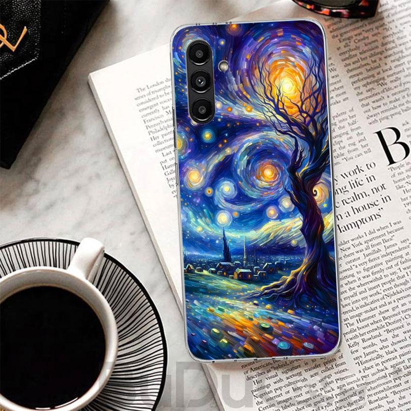Starry Night Van Gogh Art Phone Case For Samsung A17 A16 A26 A36 A56 A15 A14 A13 A55 A54 A53 A35 A34 A33 A25 A24 A23 A05S A04S A