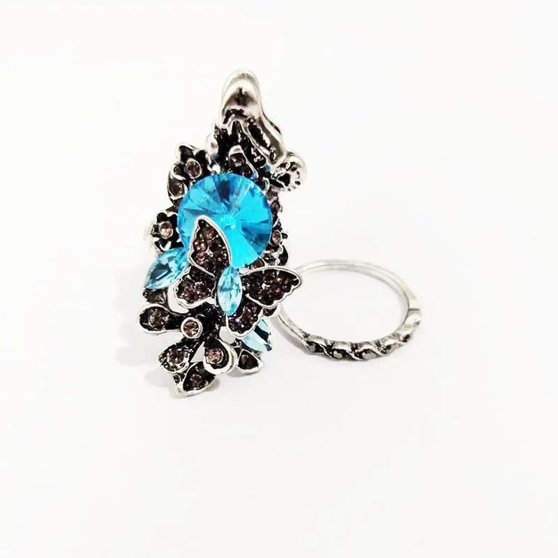 New Women's Ring Simple Style Couple Gold Plated Flower Color Separation Romantic Creative Wedding Party Luxury Gothic