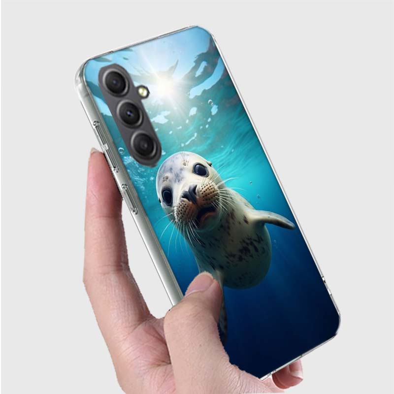Seal Alert Phone Case for Samsung A16 A26 A36 A56 A17 A37 A57 A07 A06 A02S A03 A04S A05S Galaxy Note 20 10 A50S A71 A51 A31 A30