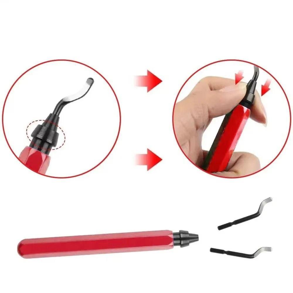 Precision Cutting Metal Burr Cutter 360° Sturdy Edge Cutter Wear-resistant Waterproof Rotary Deburr Tool Pipe Deburring