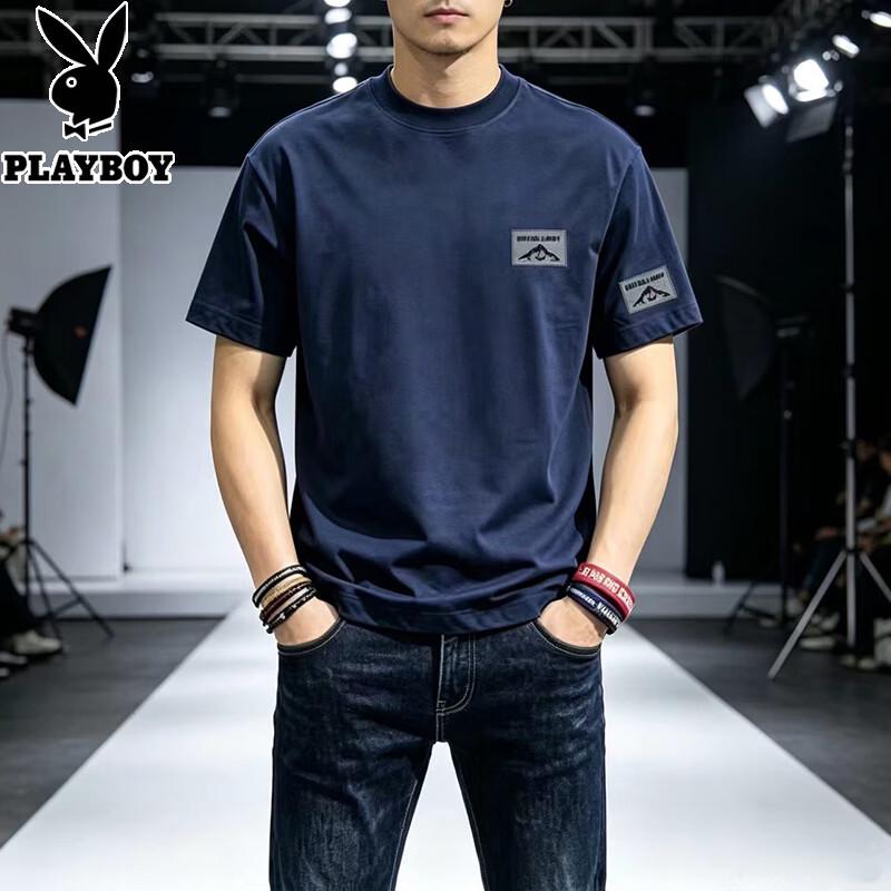 Playboy Men s 100% Cotton Short-Sleeve T-Shirt XL