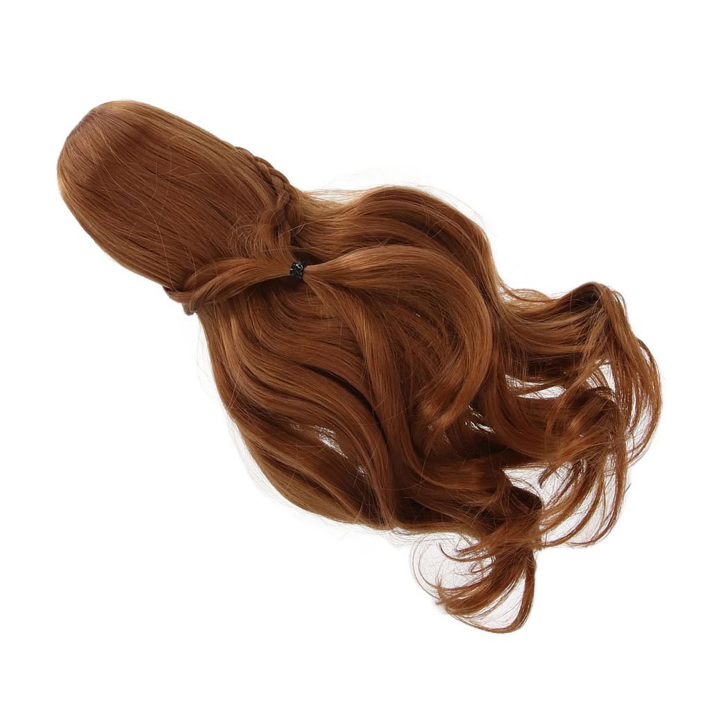 Doll Hair Wig Curly Neat Bangs Cutting Soft Doll Supplies for 1Celsius3 8 To 9in Head Circumference Doll
