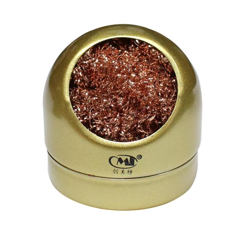 Cleaner Ball Cleaning Ball Desoldering Soldering Iron Mesh Filter Cleaning Nozzle Tip Copper Wire Metal Dross Box Clean Bal