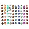 7pcs/set Colors Acrylic Polyhedral Dice Set D4 D6 D8 D10 D12 D20 7-Die Astrology Dice Props for DND Family Games Table Games