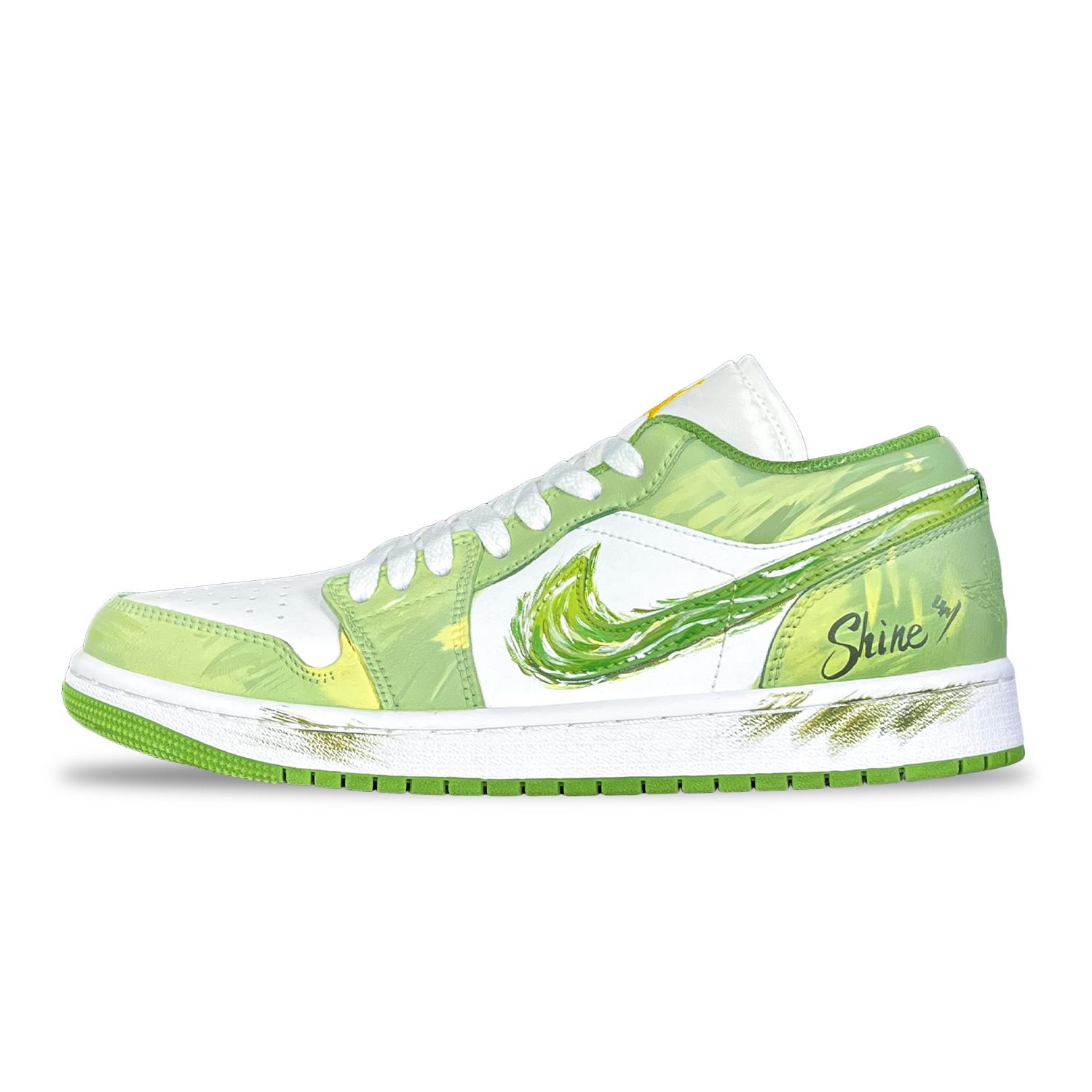 

Jordan Air Jordan 1 Fairyland, Dreamy Spring Abrasion Resistant Low top Skateboard Shoes Unisex Green HF4823-100(Team257-) 39