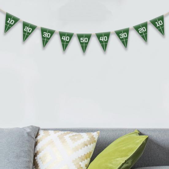 Banner Flag Vibrant Colors Rugby Theme Design Create Atmosphere Easy Hanging Party Decoration Banner