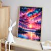 Sunset Scenery Diamond Art Set, 5D DIY Starry Sky Full Diamond Embroidery Craft Painting Crafts Decoration Home Wall Ornaments