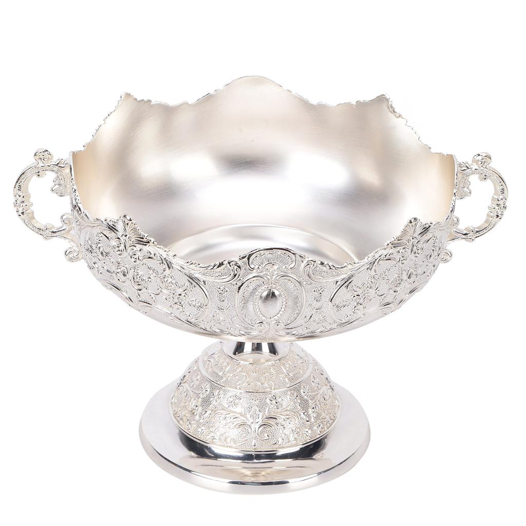 Tavă europeană pentru farfurii cu fructe Ornamente pentru bol din aliaj de zinc cu design retro pentru depozitarea bomboanelor