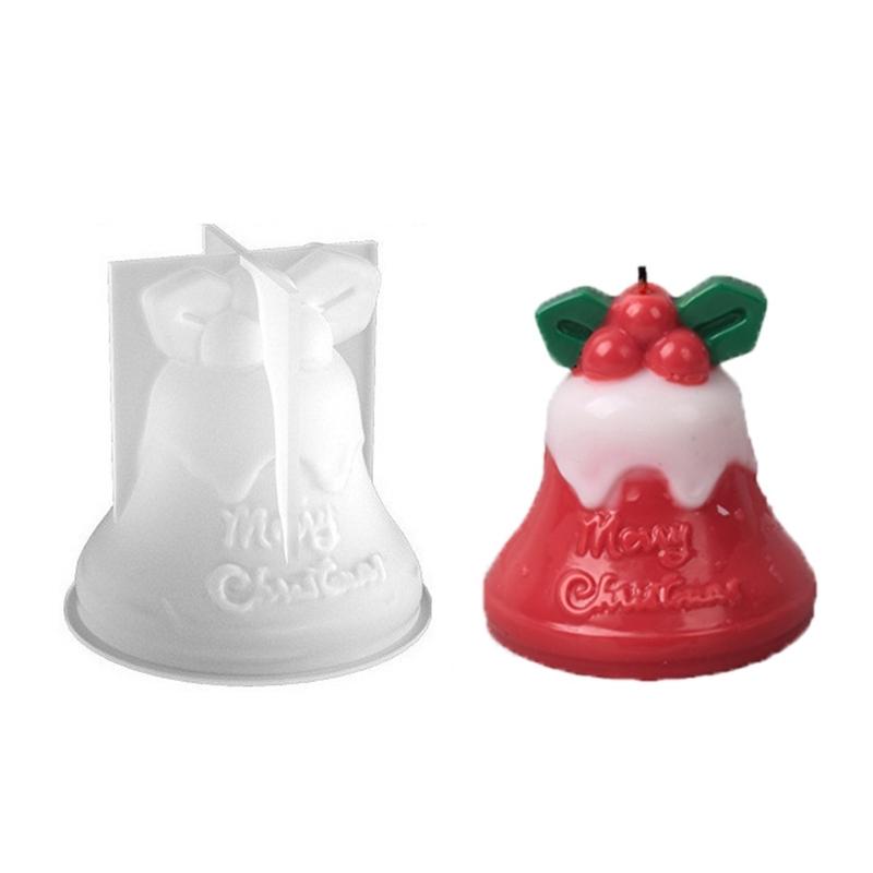 Food Grade Silicone Christmas Mould for Handmade Candle Craft Art Projects Easy Releases