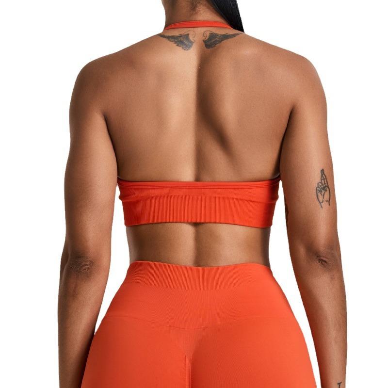 New Seamless Sports Bra For Women With External Neck, Yoga Vest, Beautiful Back, Yoga Suit, Quick Drying Fitness Top