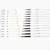 1 Mixed Set - Nylon Hair Handle Brush for Acrylic Beginners Art Supplies