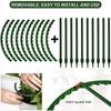 2/4PCS Plastic Plant Support Pile Frame Greenhouse Arrangement Semicircle Fixed Rod Indoor Flower Plant Vine Climbing Bracket