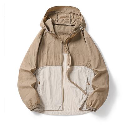 Sommer Langärmliger Dünner Abschnitt aus Eisseide Sonnenschutzjacke Teenager Kapuzenjacke Schnelltrocknend Lässige Jacke