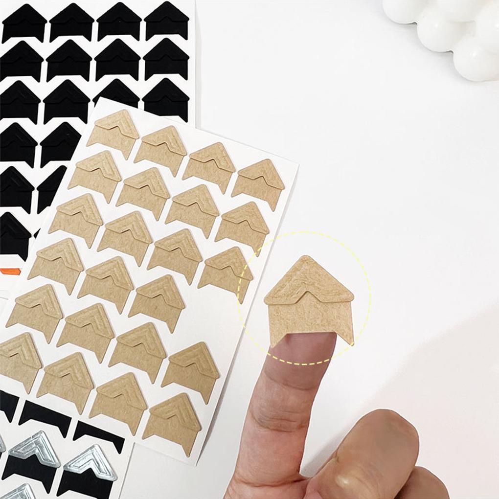 24x Easy To Apply Vintage Corner Kraft Stickers For Photo Albums Vintage Corner Stickers Delicate