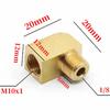 M6 M8 M10 1/8" BSP Male Female Elbow 90 Degree Block Brass Pipe Fitting Connector For Compreesion Fitting Oil Lubrication
