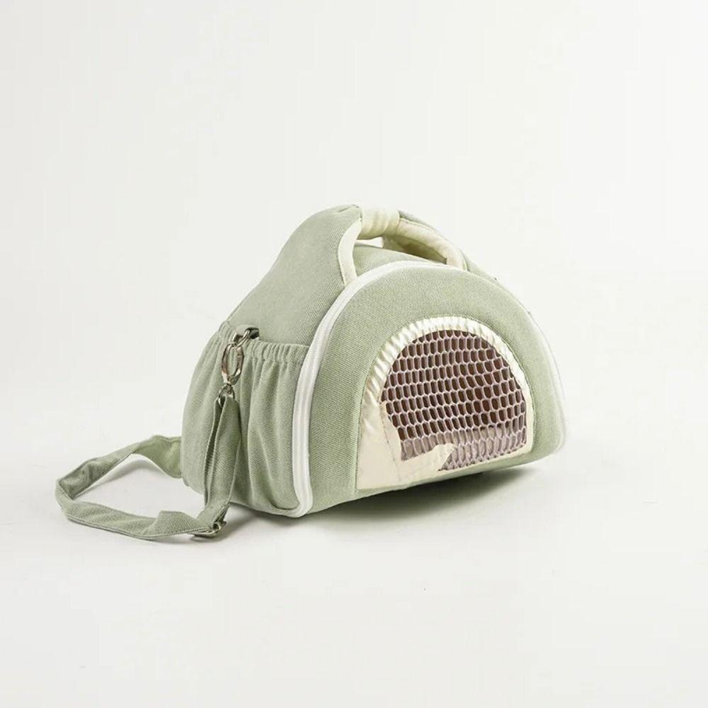 Breathable Small Pet Carrier Handle Outdoor Hamster Pouch Pet Travel Cage Chinchillas