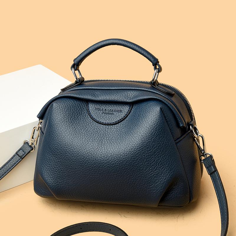 Women's Solid Color Shoulder Bag Luxury Leather Crossbody Bag And Purses Female Fashion Handbag Messenger Commuting Sac A Main