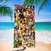 Popular Anime Cartoon Simpson Beach Towel Microfiber Quick-Drying Towel Strong Absorbent Bath Towel